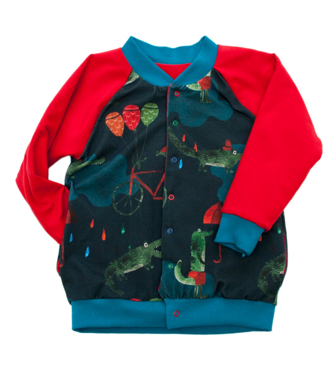 KIDS BLOUSON SLEEVE BOMBER JACKET 4-10 YOUNG HEARTS main image 1