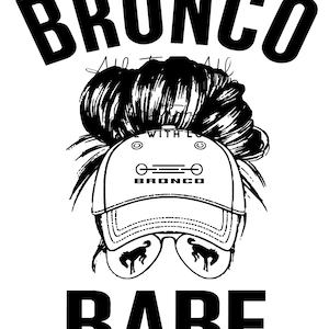 Bronco Babe PNG and Svg file