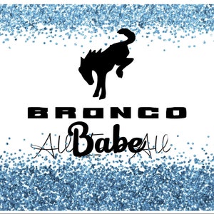 Blue Bronco Babe Tumbler Wrap