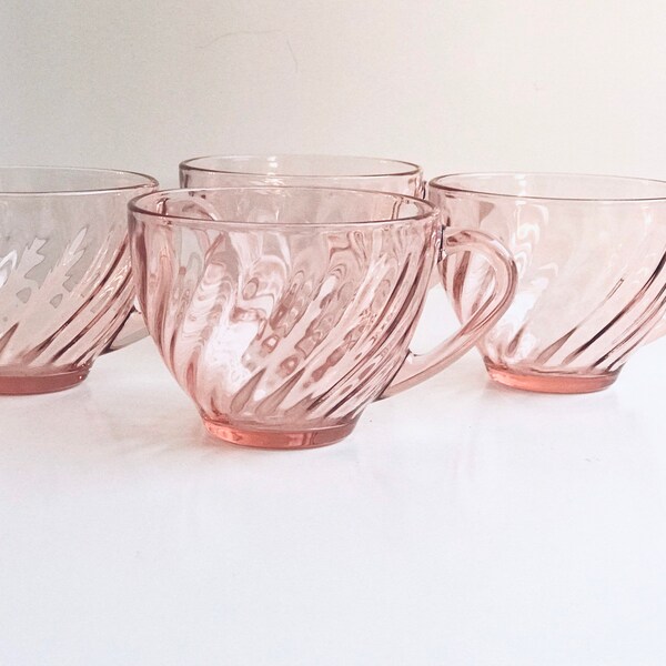 Pink Glassware Etsy