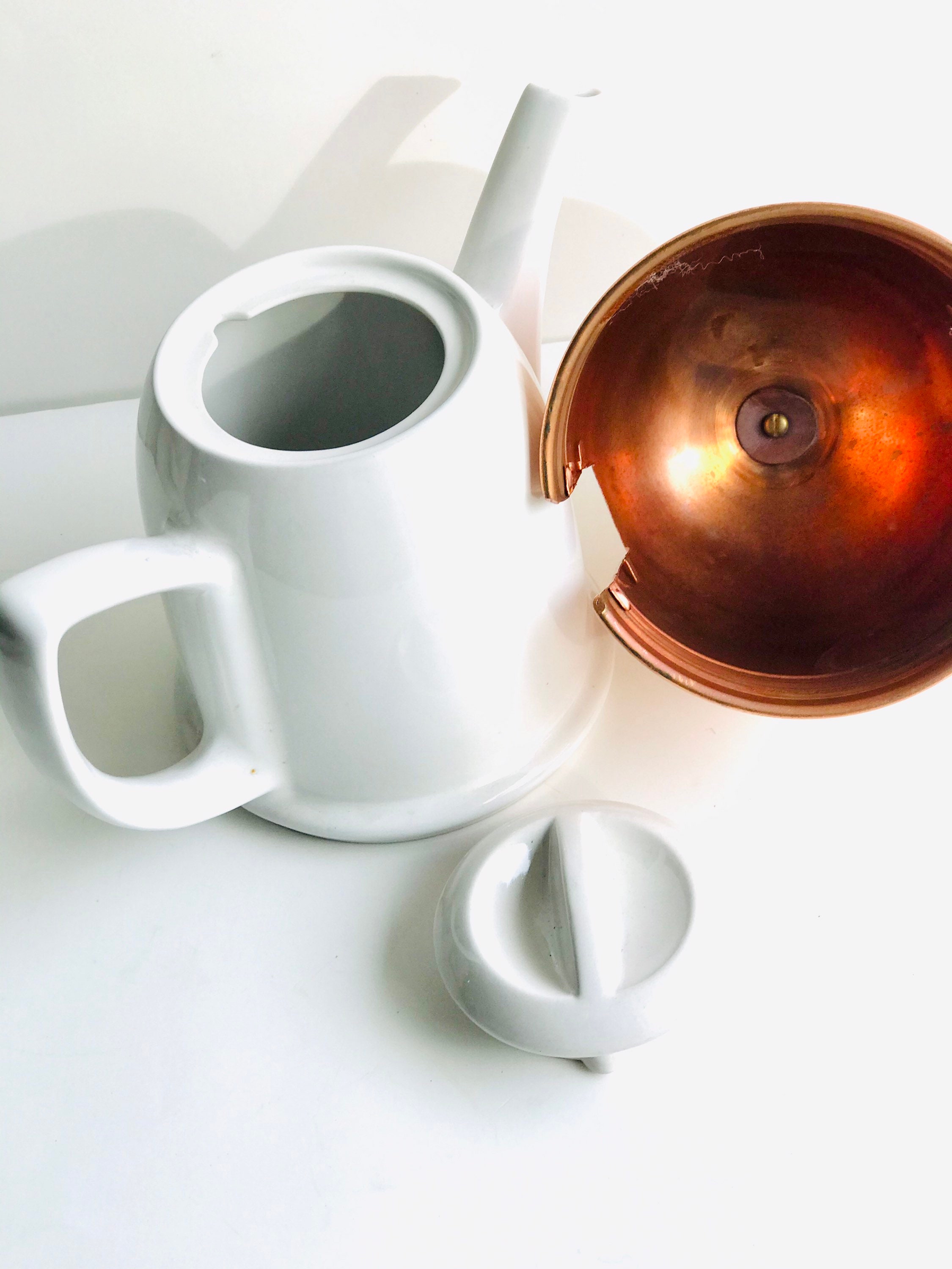 Vintage Copper Tea Cozy Vintage Ceramic Copper Tea Pot Etsy