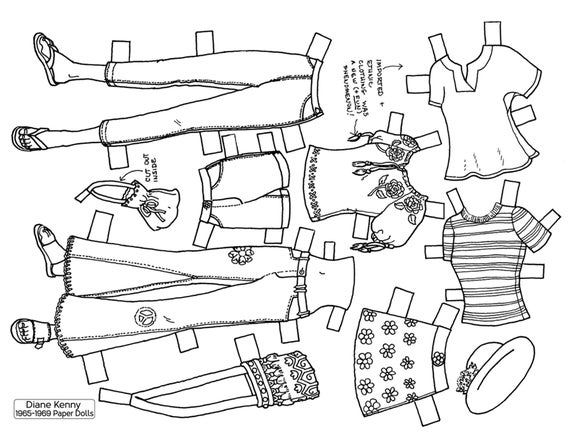 color your own paper dolls