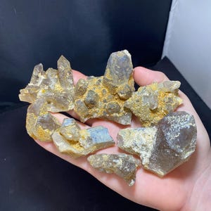 Hallelujah Junction Smoky Quartz Clusters - 7pc Set