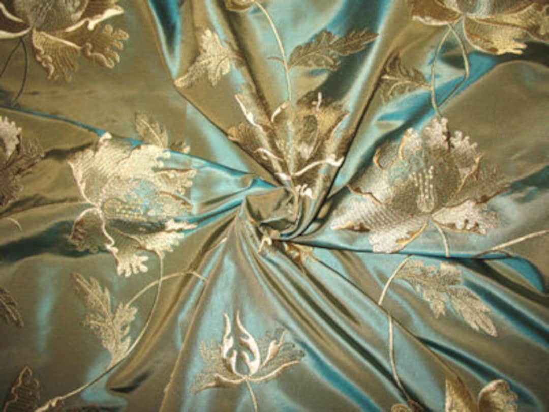 Deep Capri Breeze Taffeta Silk Fabric main image 0