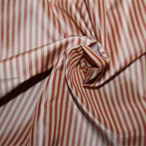 Designer Striped Silk Taffeta - Carnival Collection - Peaches & Cream - 54" wide