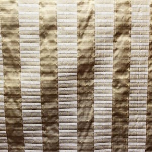 City Lights Collection - Striped Silk Brocade Fabric - Gold - 54" wide