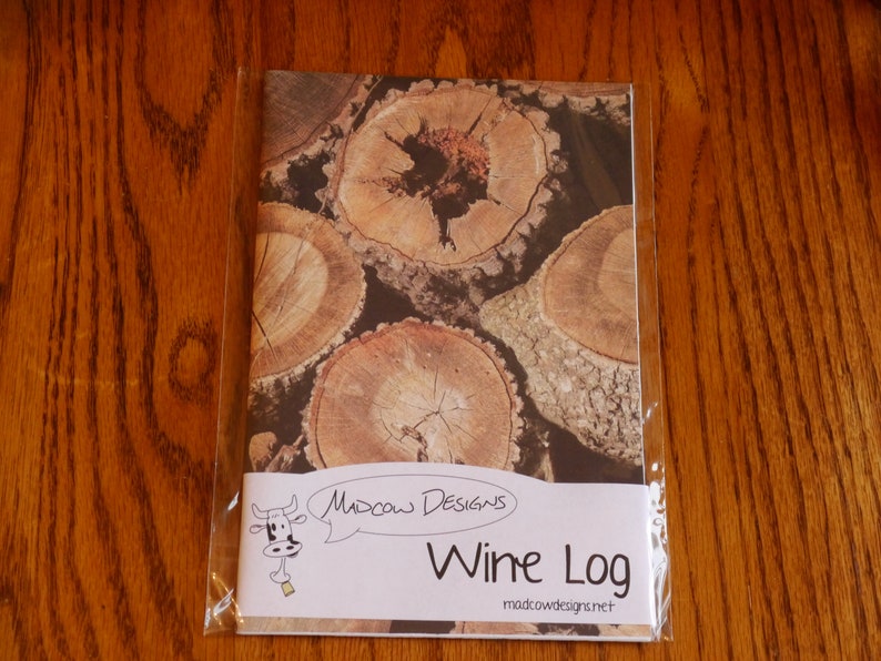Wine Log Booklet Etsy