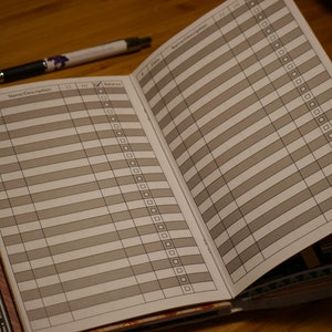 Checkbook Register in Grey