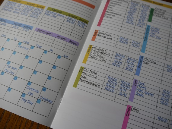 Budget Book - Etsy