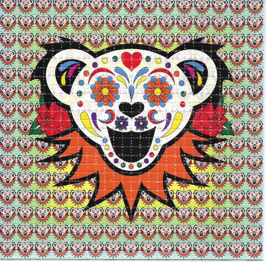 Flower Bear LSD Blotter Art Psychedelic Acid Free Paper - Etsy