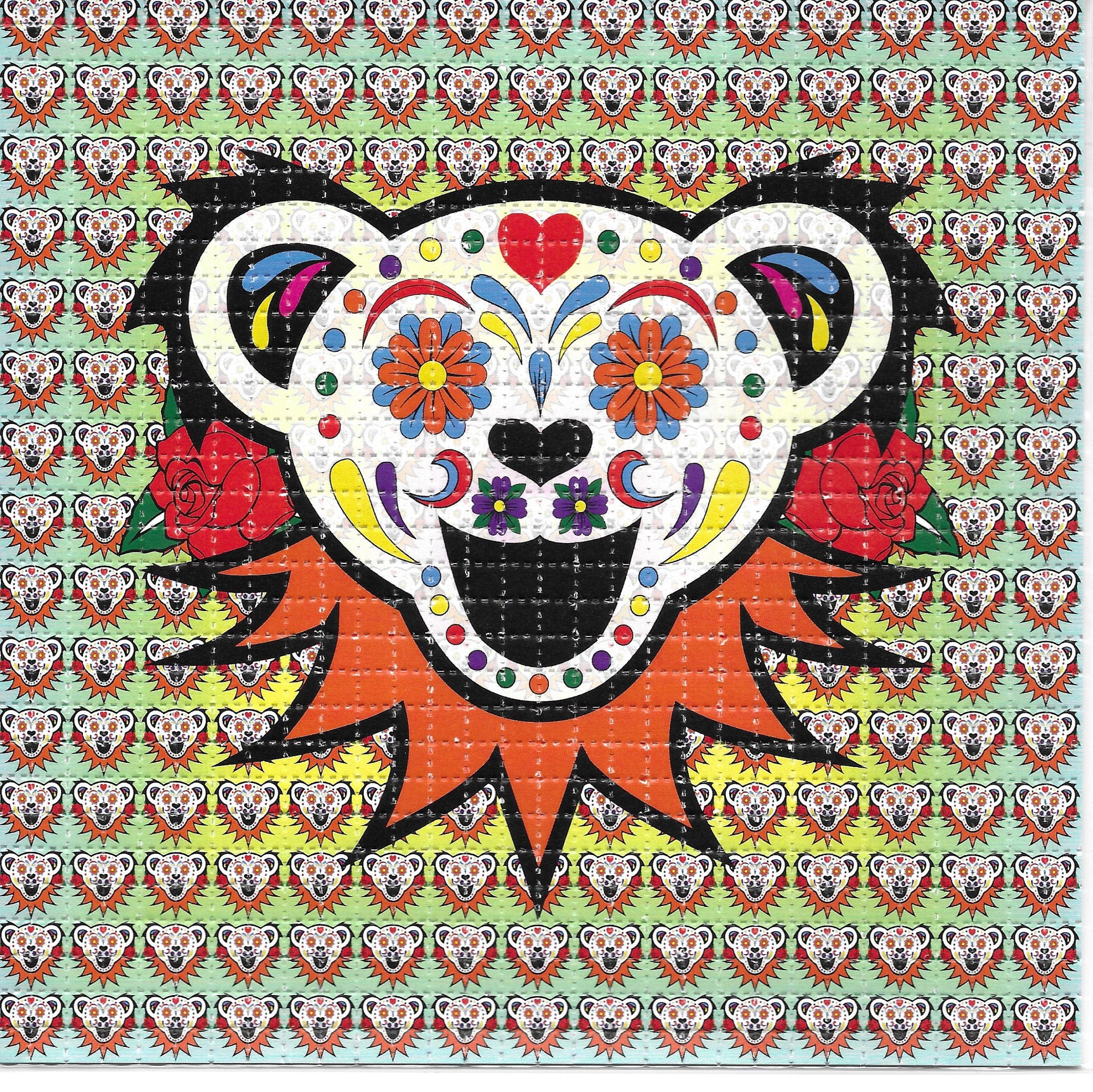 Flower Bear LSD Blotter Art Psychedelic Acid Free Paper - Etsy
