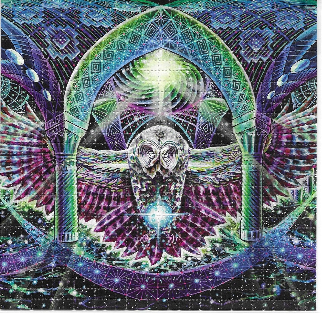 Signed & Numbered Cathedrowl Gavingerart Psychedelic LSD Blotter Art ...