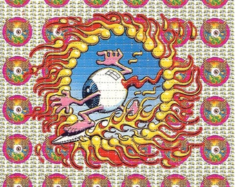 フライングアイボール LSD ブロッターアート サイケデリック酸フリー