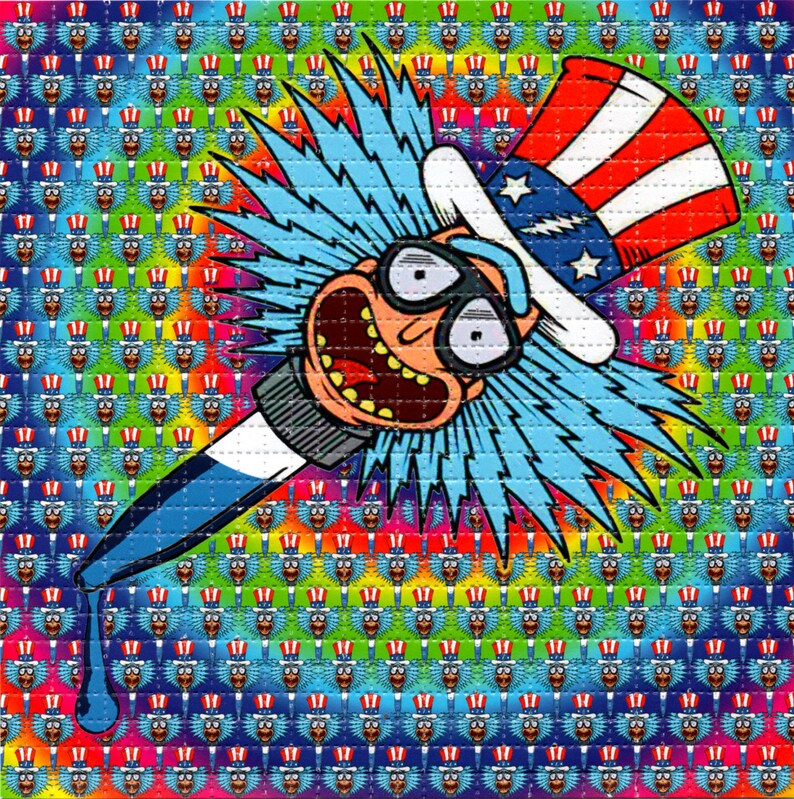 rick and morty blotter art rick and morty blotter art