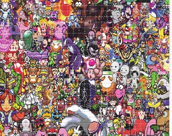 ブロッターアート ひょっこりグーフィー 8 ビット ヒーローズ ビデオ ゲーム LSD ブロッター アート