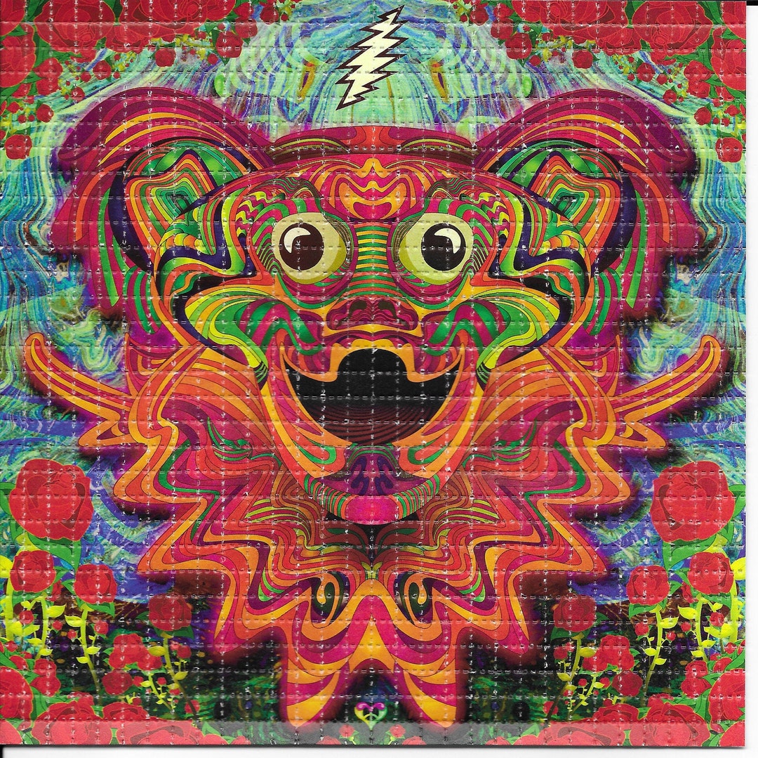 ブロッターアート サイケデリック図版 限定印刷作品2 米作家独占入手 限定1枚 サイコベア LSD ブロッターアート サイケデリック酸フリーペーパー