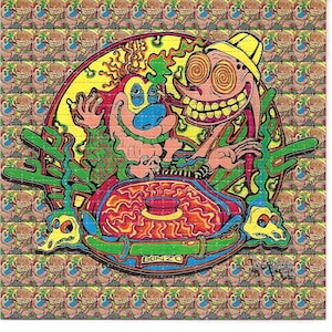Astronaute psychédélique LSD Blotter Art Papier sans acide - Etsy ...