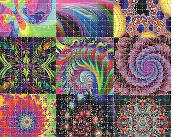 Fractal LSD  Blotter Art Psychedelic Acid Free Paper