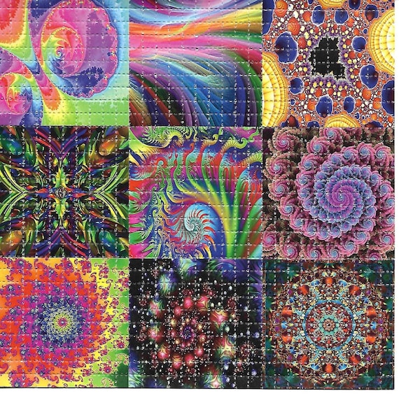 Fractal Lsd Acid Blotter Art Etsy Fractal Lsd Acid Blotter Art Etsy