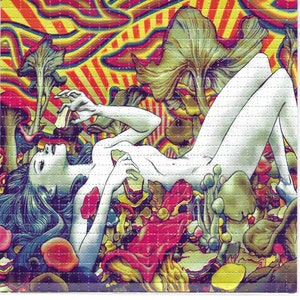 Svampkvinna LSD Blotter Art Psykedelisk Syrafritt Papper