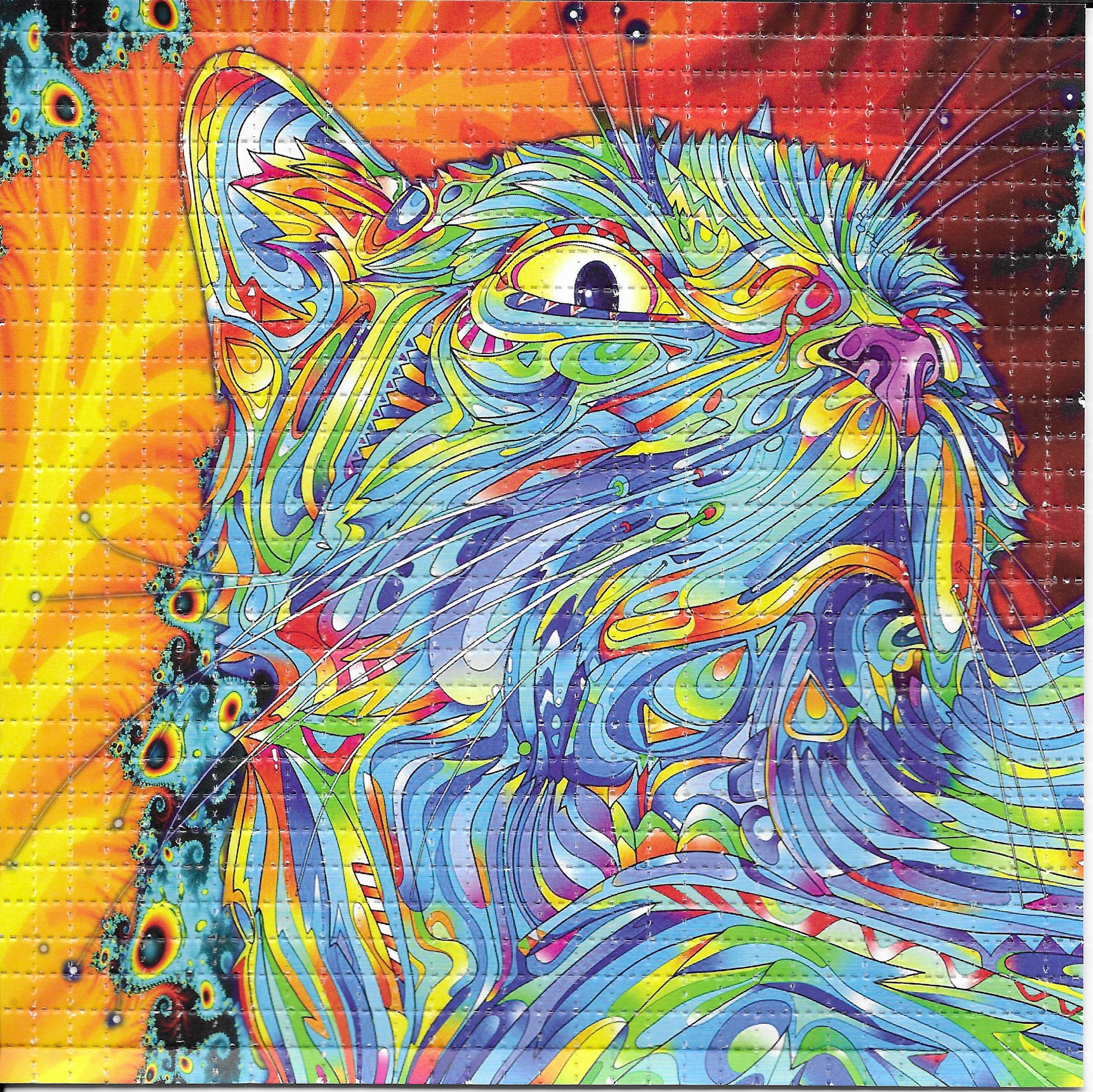サイケデリック キャット LSD ブロッター アート サイケデリック サイケデリック キャット LSD ブロッター アート サイケデリック