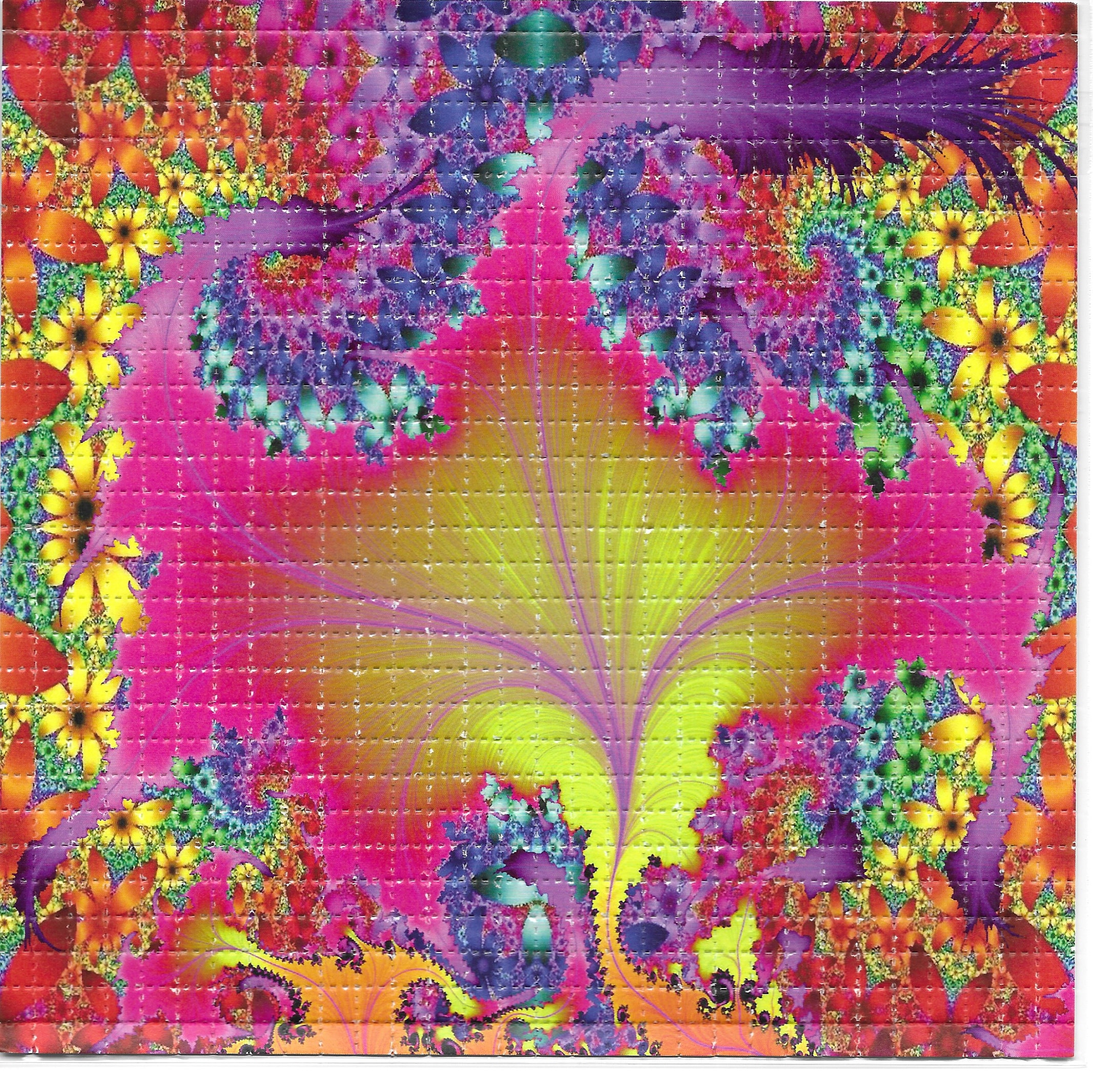 Psychedelic Bloom LSD Blotter Art Psychedelic Acid Free Paper - Etsy