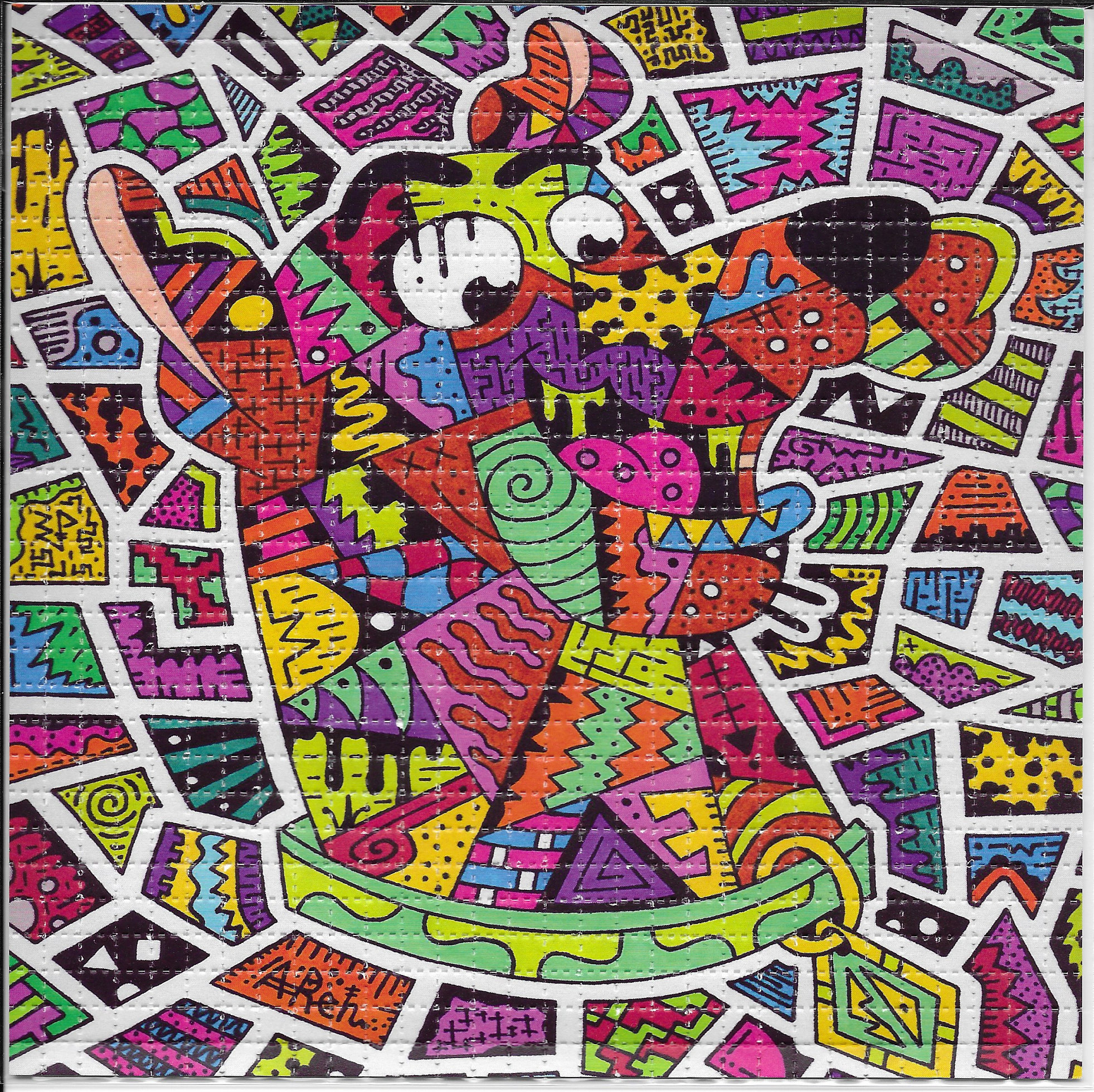 Geometric Scooby LSD Blotter Art Psychedelic Acid Free Paper - Etsy
