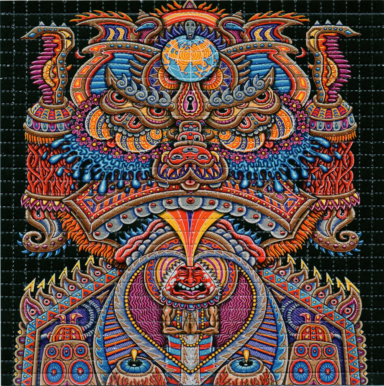 Kundalini Rising by Chris Dyer LSD Blotter Art Psychedelic Acid 