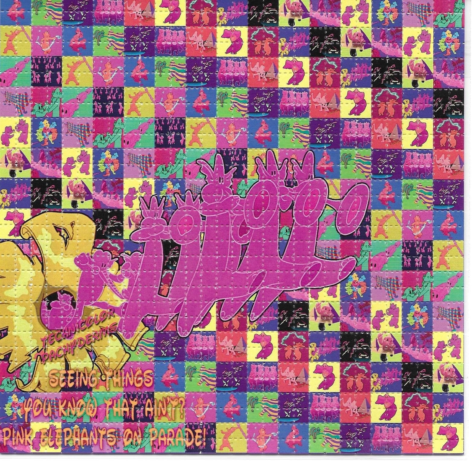 Technicolor Pachyderms LSD Blotter Art Psychedelic Acid Free Paper - Etsy