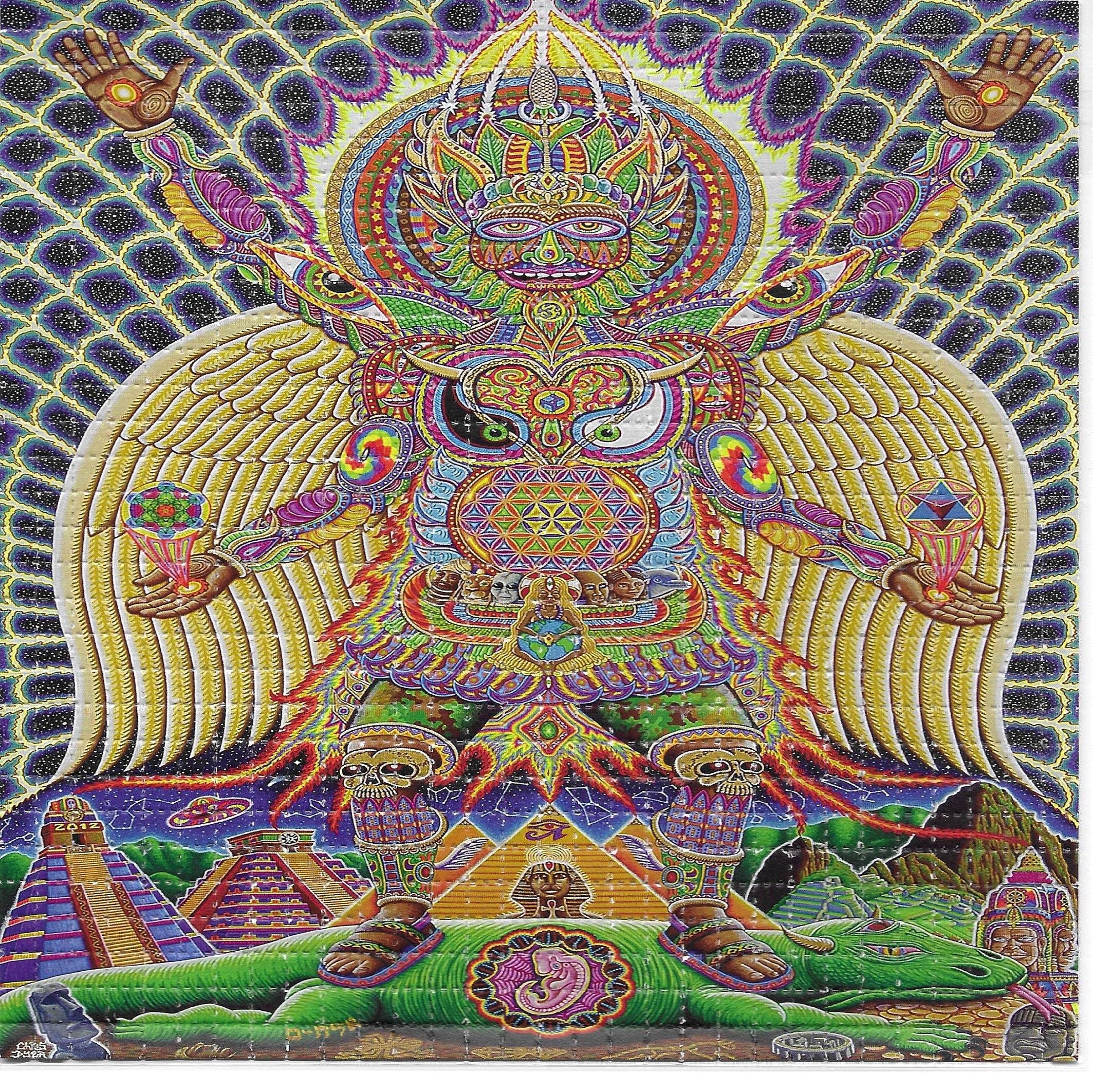 Neo Human Evolution Chris Dyer LSD Blotter Art Psychedelic Acid