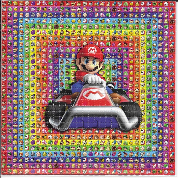 Mario Kart LSD Blutter Art Psychedelisch Säurefreies Papier