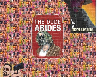 The Dude Abides LSD  Blotter Art Psychedelic Acid Free Paper