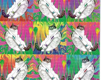 Pussy Cat LSD  Blotter Art Psychedelic Acid Free Paper