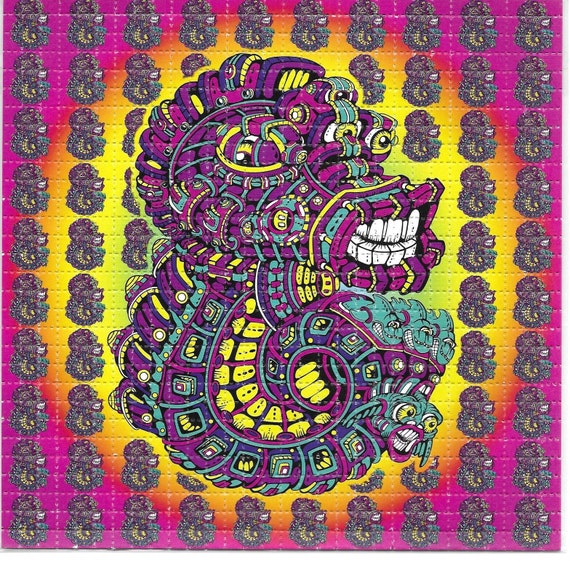 Seahorse Psychedelic LSD Blotter Art Psychedelic Acid Free Paper
