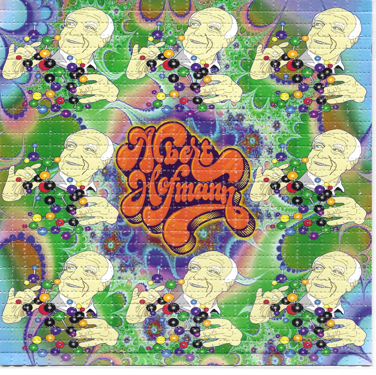Albert Hoffman LSD Acid Blotter Art Psychedelic | Etsy