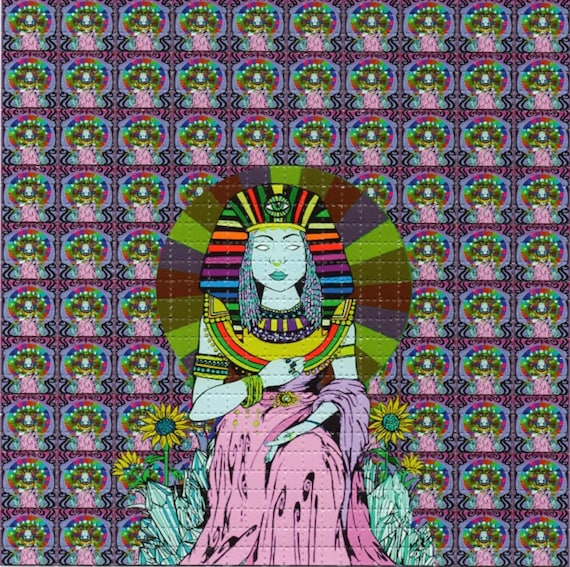 Rainbow Priestess by Ellie Paisley Brooks LSD Blotter Art