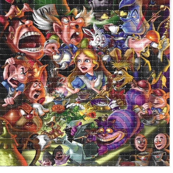 Alice Cast LSD  Blotter Art Psychedelic Acid Free Paper