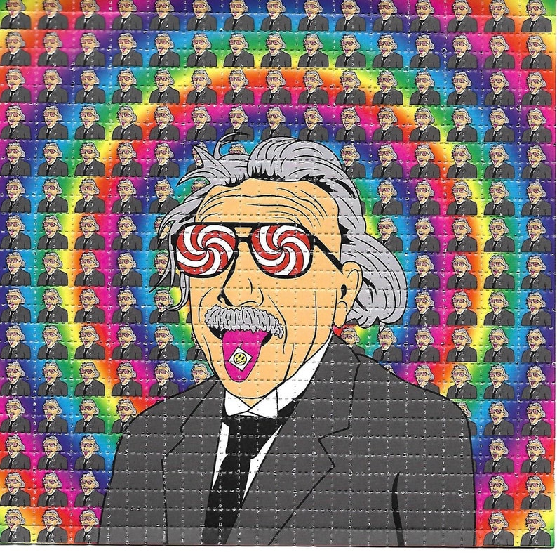 Einstein LSD Blutter Art Psychedelisches Säurefreies Papier Bild 1