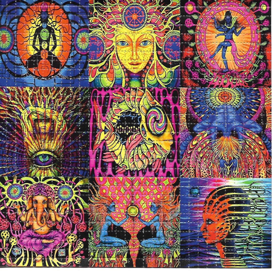 デイグローフラクタル LSD ブロッターアート サイケデリック酸フリー