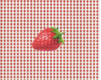 Strawberries LSD  Blotter Art Psychedelic Acid Free Paper