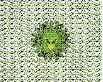 ブロッターアート サイケデリック図版 限定印刷作品2 米作家独占入手 限定1枚 ブロッターアート サイケデリック図版 限定印刷作品1 米作家独占