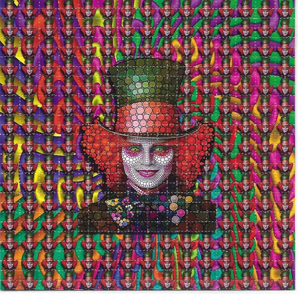 Mad Hatter  LSD  Blotter Art Psychedelic Acid Free Paper