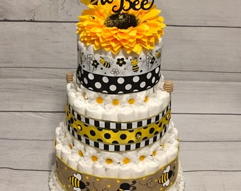 beehive diaper cake