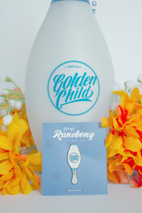 1 25 Golden Child Kpop Runebong Lightstick Soft Enamel Etsy