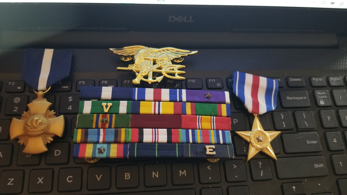 Navy Cross Silver Star Medals Navy SEAL Badge Warrior Etsy