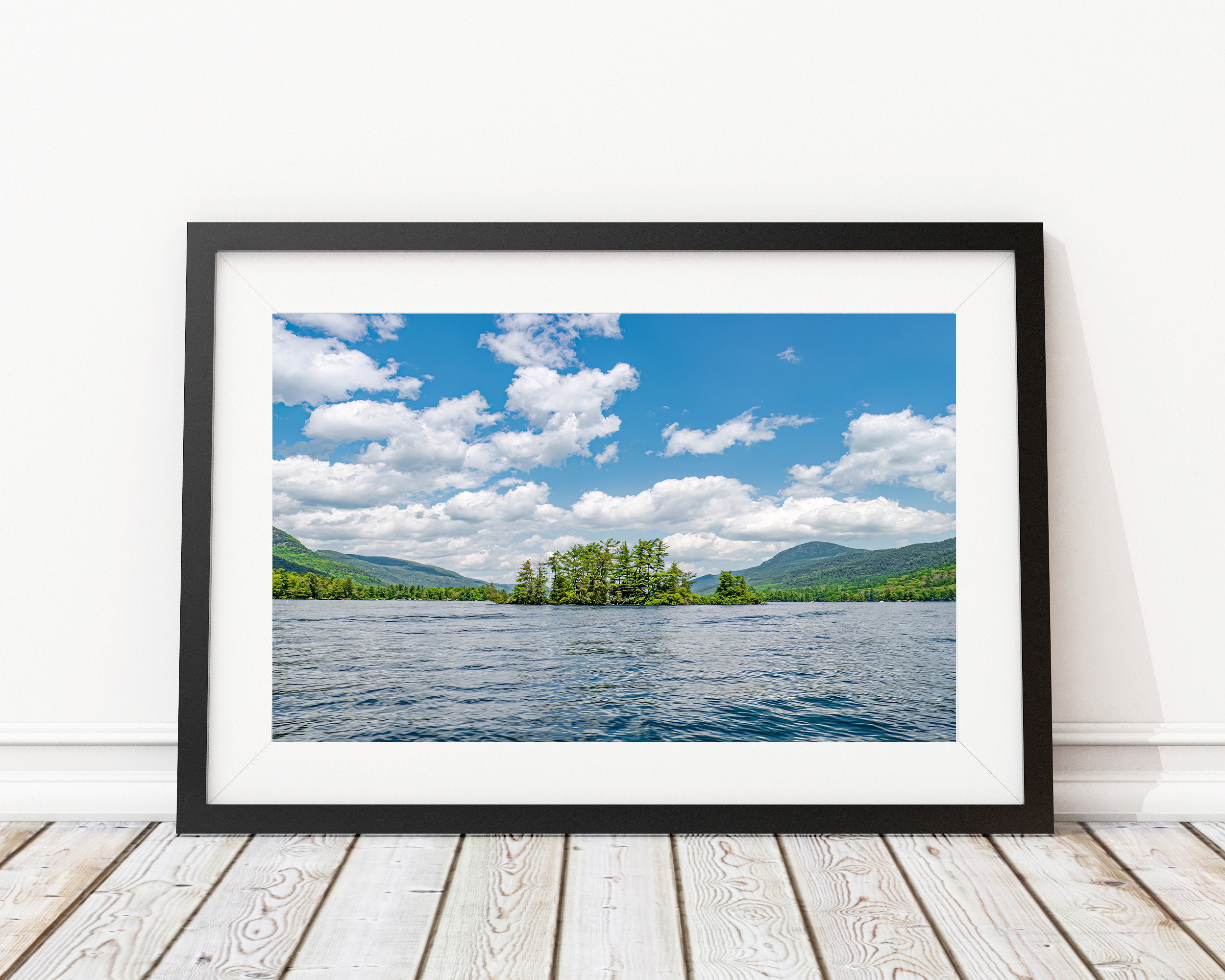 Lake George Art Print Interior Design Drone Photography Decor Etsy