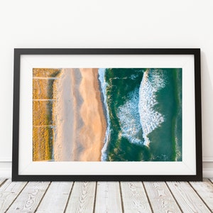 Bayhead Beach, New Jersey Art Print Interior Design Drone Photography Decor image 1