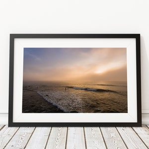 Morning Surfcasting at Montauk Art Print - Interior Design - Fishing Photography - Decor
