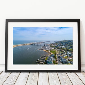 Highlands Coastline and Bridge Art Print - Interior Design - Jersey Shore Photography - Decor
