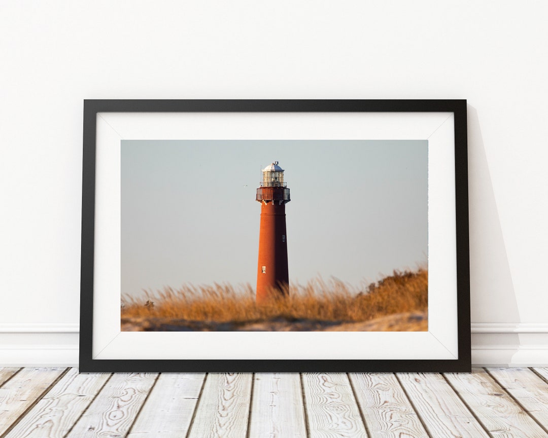 Barnegat Lighthouse Over the Dunes Art Print - Interior Design - Jersey ...